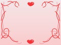 Valentines background. Pink decoration