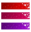 Valentines banners - vector