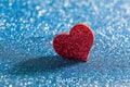 Valentines bright red heart Royalty Free Stock Photo