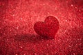 Valentines bright red heart Royalty Free Stock Photo