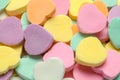 Valentines Candy Heart Close Up