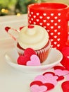 Valentines cupcake Royalty Free Stock Photo