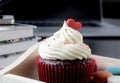 Valentines Cupcake romance Royalty Free Stock Photo