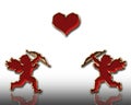 Valentines cupids Royalty Free Stock Photo