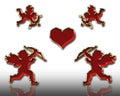 Valentines cupids Royalty Free Stock Photo