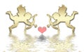 Valentines cupids Royalty Free Stock Photo