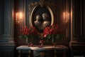 Valentines Day Artistic Neo-Classicism for a Beautiful interior design (generative AI)