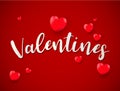 Valentines day background with balloons valentine; love; golde