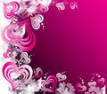 Valentines Day background with Hearts Royalty Free Stock Photo