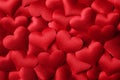 Valentines day background with red hearts Royalty Free Stock Photo