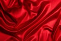 Valentines Day Background, Valentine Heart Red Silk Royalty Free Stock Photo