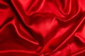 Valentines Day Background, Valentine Heart Red Silk Royalty Free Stock Photo