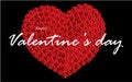 Valentines day background with heart pattern. Valentine, card