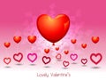 Valentines Day balloon love heart Royalty Free Stock Photo