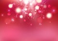 Valentines day, Bokeh heart scatter, love exploding luxury backdrop celebrate holidays abstract background vector illustration
