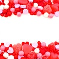 Valentines Day candy border Royalty Free Stock Photo