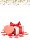 Valentines day card background glitter romance love abstract