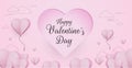 Valentines day card with hearts Royalty Free Stock Photo