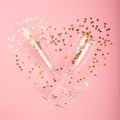 Valentines day champagne Royalty Free Stock Photo