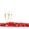 Valentines day Champagne Royalty Free Stock Photo