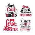Valentines Day Creative typography Tshirt design. Royalty Free Stock Photo