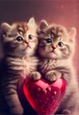 Valentines day cute card pets cat cats kitten kittens