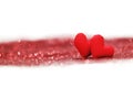 Valentines day decorative hearts