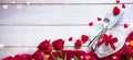 Valentines Day Dinner Romantic Table Setting Royalty Free Stock Photo