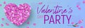 Template for valentine`a day flyer Royalty Free Stock Photo