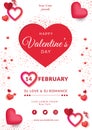 Valentines Day Flyer Template. Love. Romance