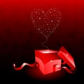 Valentines Day gift box Royalty Free Stock Photo