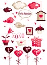 Valentines day graphic elements