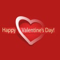 Valentines day Greeting card2 Royalty Free Stock Photo