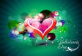 Valentines day grunge background Royalty Free Stock Photo