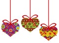 Valentines Day Hanging Hearts Ornaments