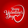 happy valentines day greeting card vector illustration