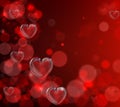 Valentines day heart background