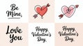 Valentines Day Heart Love Card Design Royalty Free Stock Photo