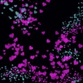 Valentines Day hearts abstract background