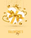 Valentines Day holiday gift card design