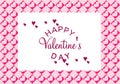 Valentines day illustrations and typography elements Royalty Free Stock Photo