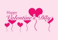 Valentines day illustrations and typography elements Royalty Free Stock Photo