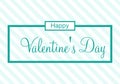 Valentines day illustrations and typography elements Royalty Free Stock Photo