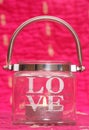 Valentines day love candle