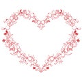 Valentines day Love Heart Shape with 3d drawing Royalty Free Stock Photo