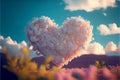 Valentines Day love hearts and romance are in the air on Valentine\'s Day holiday celebrates love, generative ai