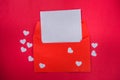 Valentines Day Love Letter background Royalty Free Stock Photo