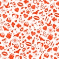Valentines Day Love seamless pattern