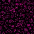 Valentines day pattern Royalty Free Stock Photo