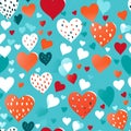 Valentines Day Patterns Unique Heart Designs for Romantic Royalty Free Stock Photo